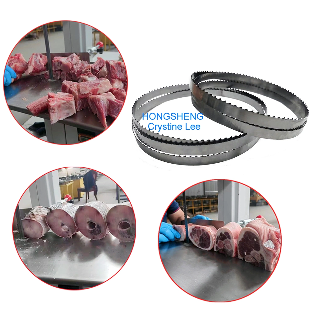 Carbon Steel Teeth Harden Beef Durable Cutting Band Blades Bone Saw Meat Cutting Machine