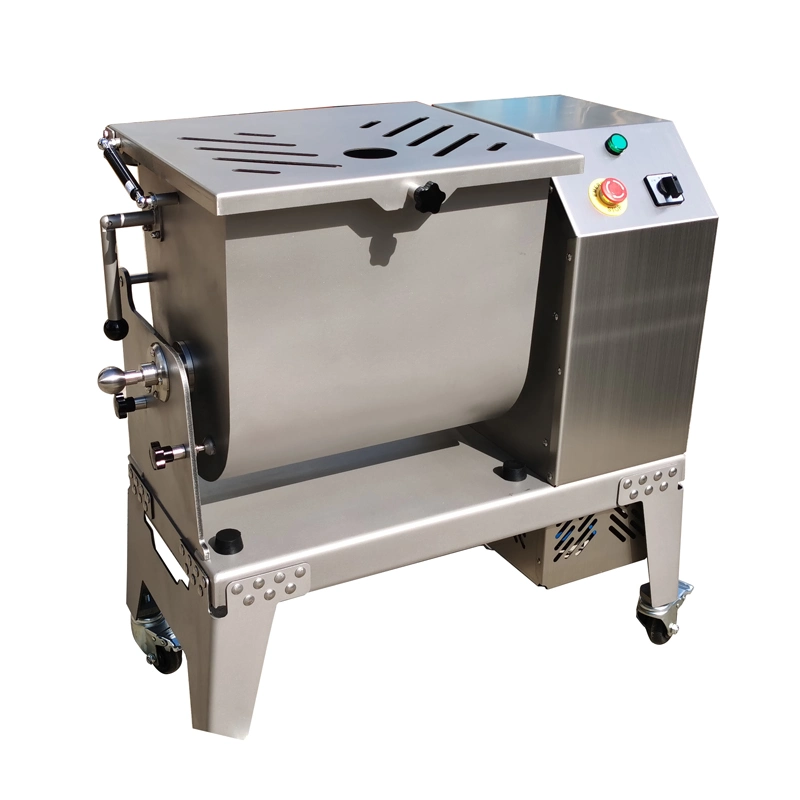 Qh-E50m Large Capacity Stainless Steel 304 Sausage Stuffer Use Meat Mixer Electric Meat Mixer 50-60kg