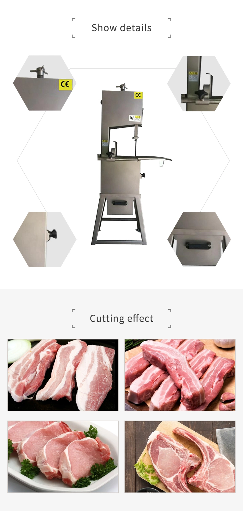 Industrial Style Facotry Price Frozen Meat Cutter Machine Bone Saw Machine