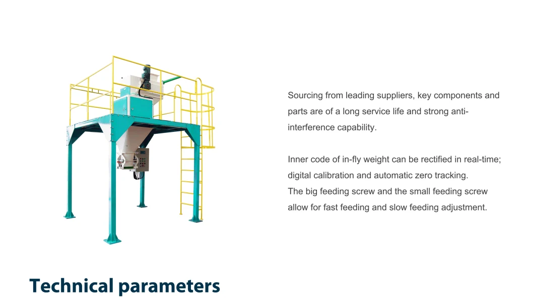 Automatic Screw Feed Microcomputer-Controlled Quantitative Packaging Scale Machine for Animal Feed Powder and Small Granular