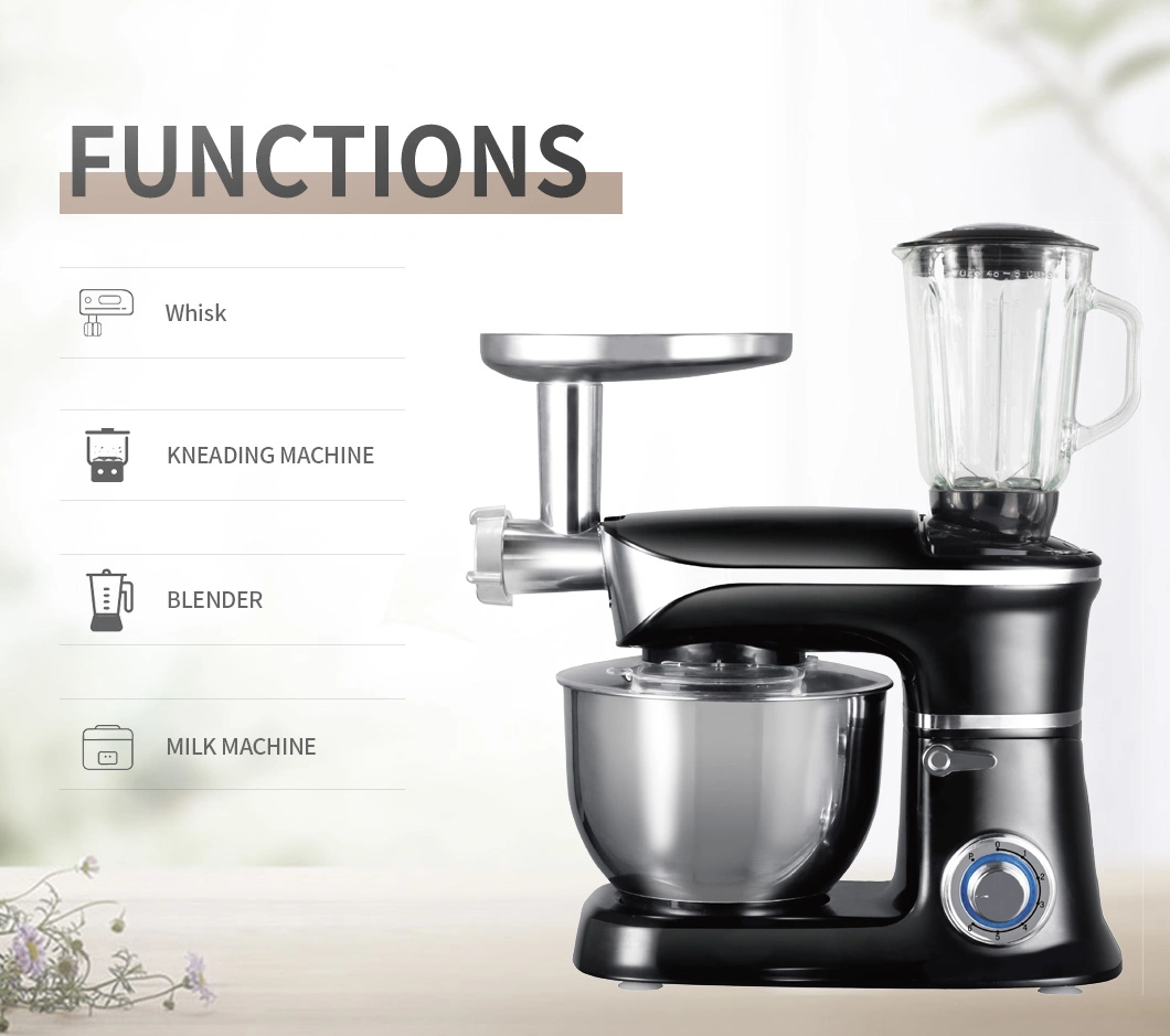 High Quality Stand Mixer ABS Housing Food Mixer Kitchen Mixer Egg Mixer Food Blender and Food Grinder Mixer Stand Mixer Meat Grinder Hand Cream Mixer