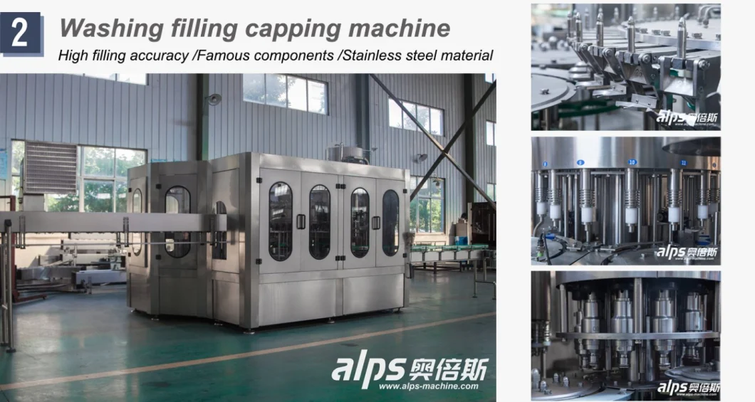 Automatic Pet Glass Bottling Packing Plant Pure Drinking Mineral Water Filling Machine